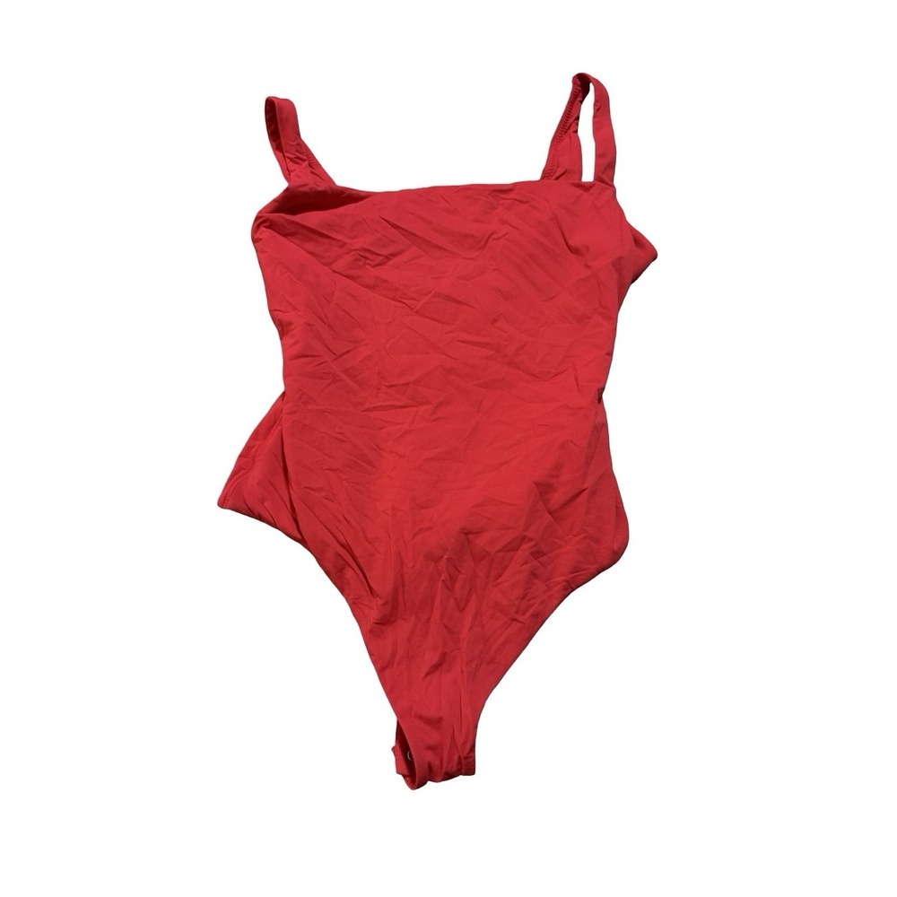 Skims Fits Everybody Sqaure Neck Bodysuit - NEW - Cherry - Small - Picture 3 of 5